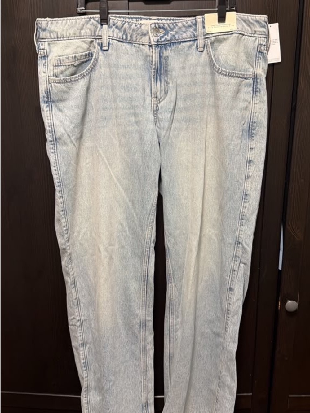 Hollister Light Wash low rise Baggy Leg Jeans